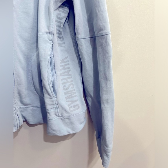 Gymshark - Full-Zip Hoodie - Light Blue - XL - Picture 5 of 7